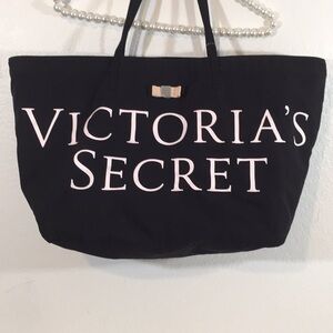 Victoria’s Secret Large Canvas Tote Bag 13”H x 16”